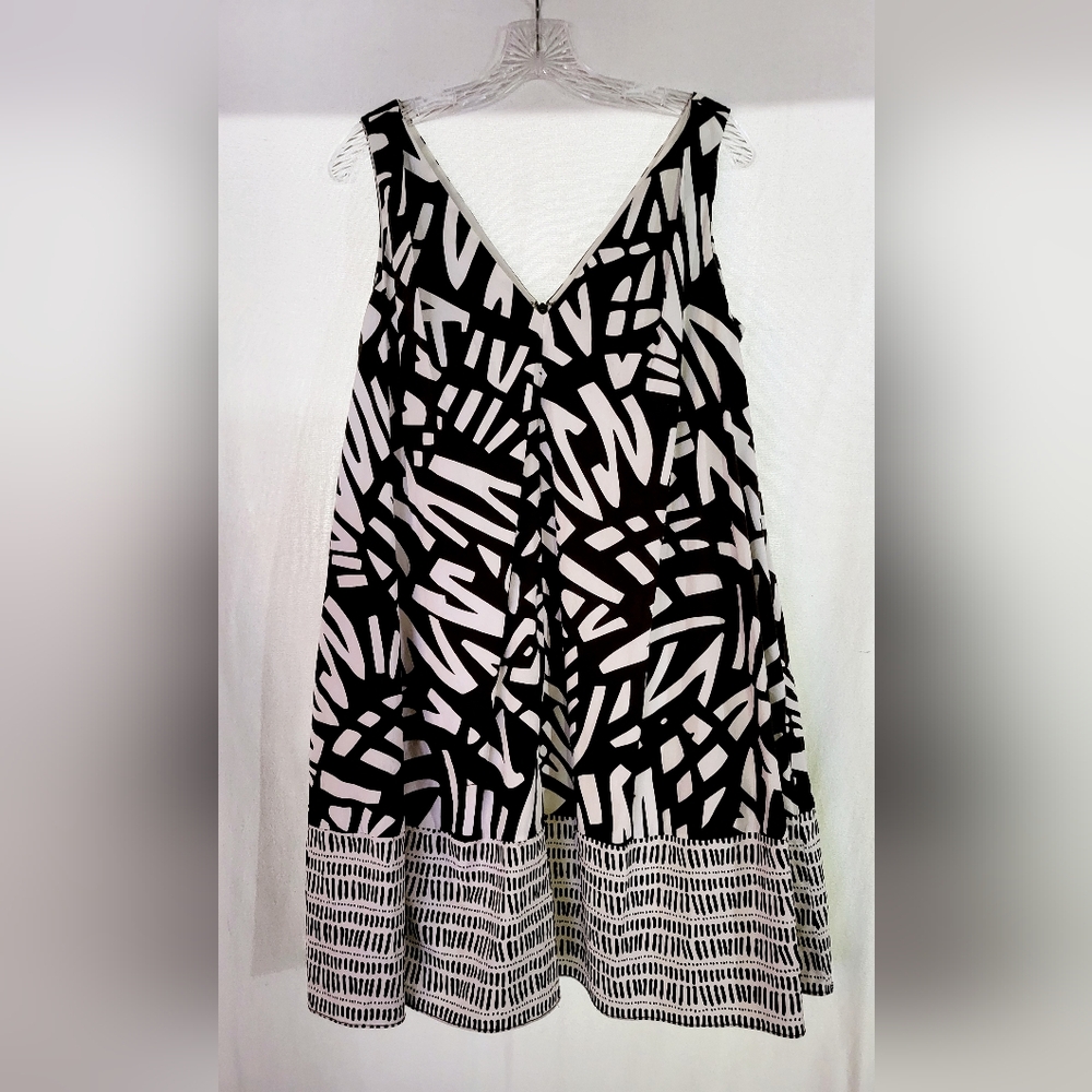 Banana Republic Heritage Collection Geometric Graphic Print Trapeze Dress Size 2